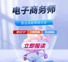 電子商務師職業技能等級證書
